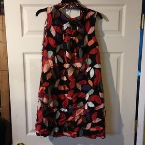 MOVING SALE!  Leaf print dress with sash